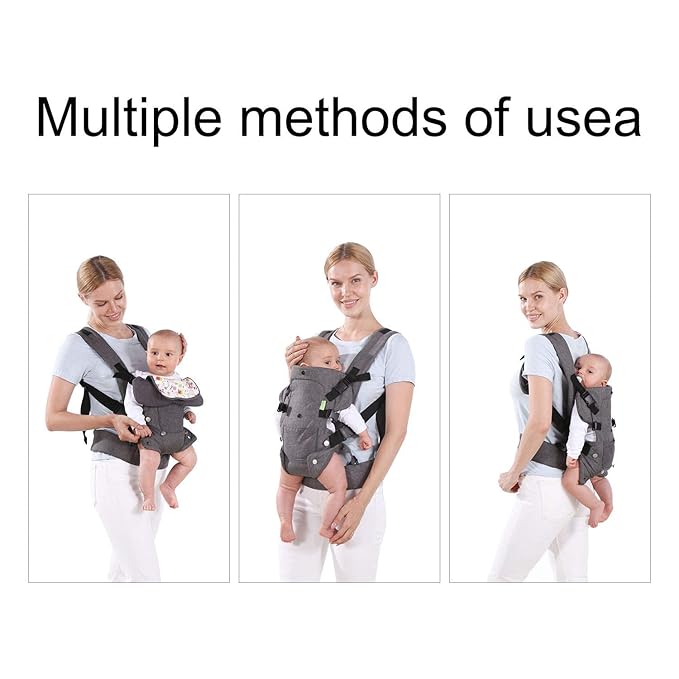 Baby Carriers Newborn to Toddler,Baby Carrier Wrap,Cozy Baby Holder Carrier Lightweight,Adjustable Infant Carriers Support for 7-45lbs Girl and Boy -All Positions,Shower Gift -Grey