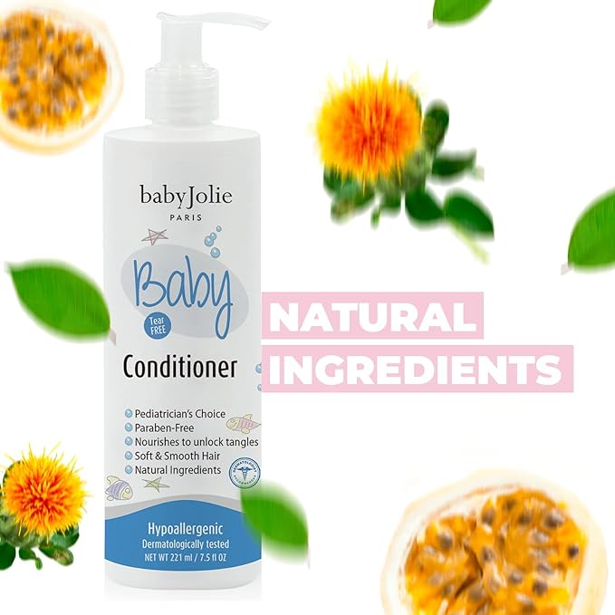 Baby Jolie Baby Hair Conditioner - Shea Butter Kids Conditioner, 7.5oz (221ml)