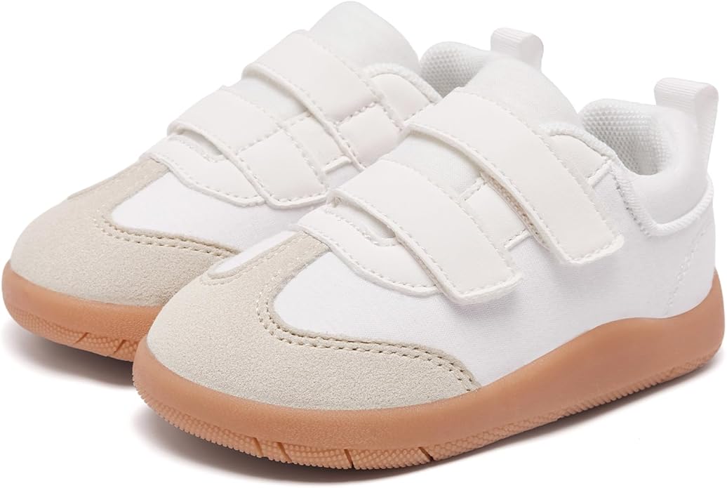 MORENDL Boys & Girls Walking Shoes 0-4 Years Baby Wide Toe Box Barefoot Shoes Toddler Sneakers