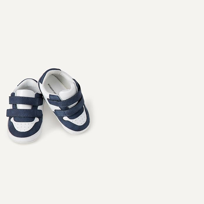 Amazon Essentials Unisex Babies' Hook & Loop Court Sneakers