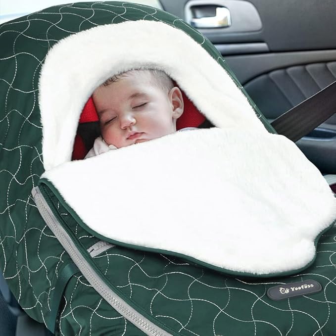 Yoofoss Baby Stroller Bunting Bags Winter Carseat Canopies Cover to Protect Baby from Cold Wind, Super Warm Plush Fleece Baby Carrier Cover for Infant Boys Girls