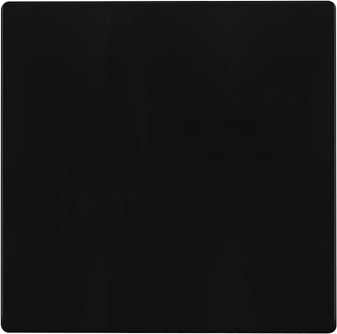 TG Screwless Double Blank Wall Plate, Child Safe Two Gang Blank Device Outlet Cover, Standard Size, 2-Gang 4.68" x 4.73", Polycarbonate Thermoplastic, UL Listed, SP-B2-BK, Glossy, Black