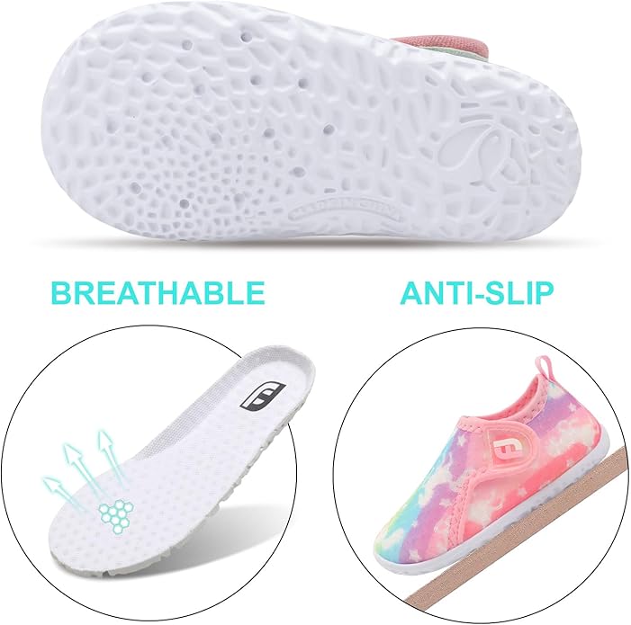 JOINFREE Baby Toddler Water Shoes Boys Girls Sandals Barefoot Kids Breathable Sneakers Shoes for Walking Running