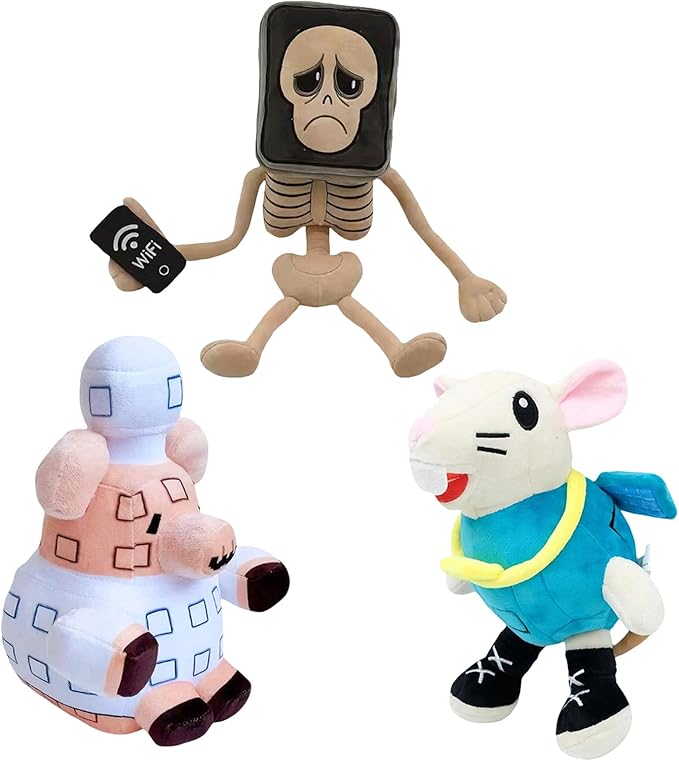 3PCS Steal a Brainrot Plush,Cute Soft Stuffed Animal, Collectible Gift for Game Fans (3PCS#H)