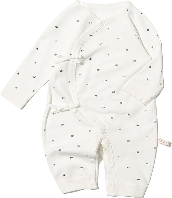 100% Organic Cotton Soft 0-6 Months Unisex Footless Newborn Baby Sleepers Pajamas Romper Boys Girls Long Sleeve