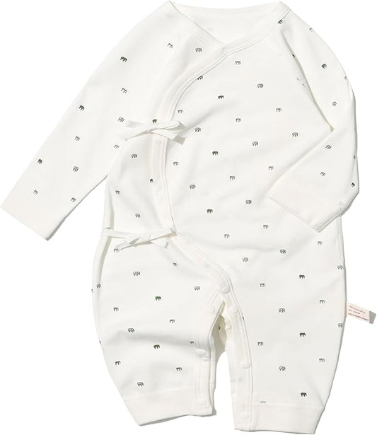 100% Organic Cotton Soft 0-6 Months Unisex Footless Newborn Baby Sleepers Pajamas Romper Boys Girls Long Sleeve