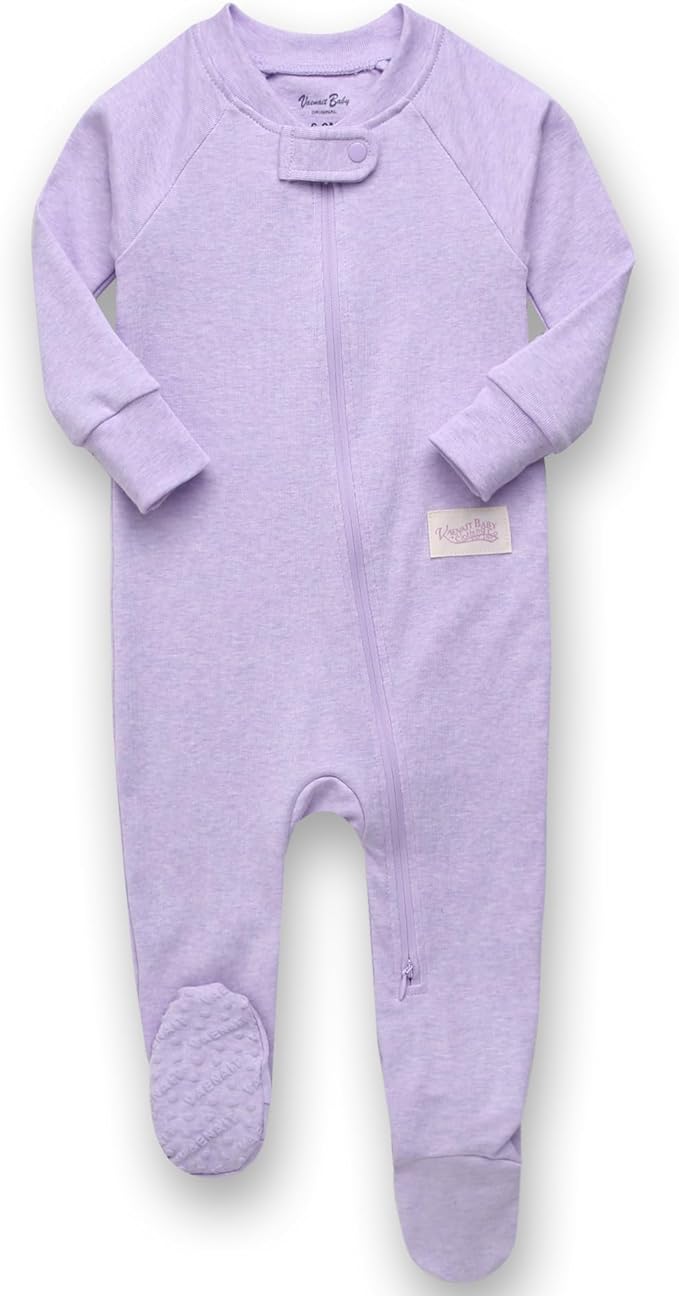 VAENAIT BABY Infant Toddler Boys Girls Modal Cotton Footed Pajamas One-Piece Romper Sleep and Play 0M-2T