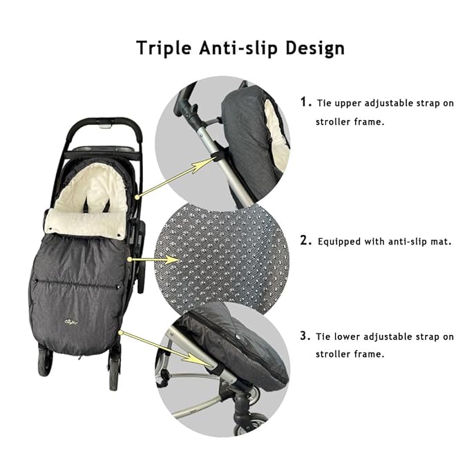 CozyMe Stroller Footmuff - Adjustable Winter Stroller Blanket Evolution for Toddler, Multi Purpose Fleece Lined Warm Hooded Bunting Bag for Baby, Water Repellent | (6M - 4T)
