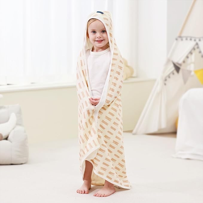 GRSSDER Baby Hooded Towel 2 Pack for Newborn, Super Soft Bath Towels with Original Designs, Ultra Absorbent Knit Terry, Large Toddler Towels with Hood for Boys Girls, Shower Gifts for Infant,34"x 34"