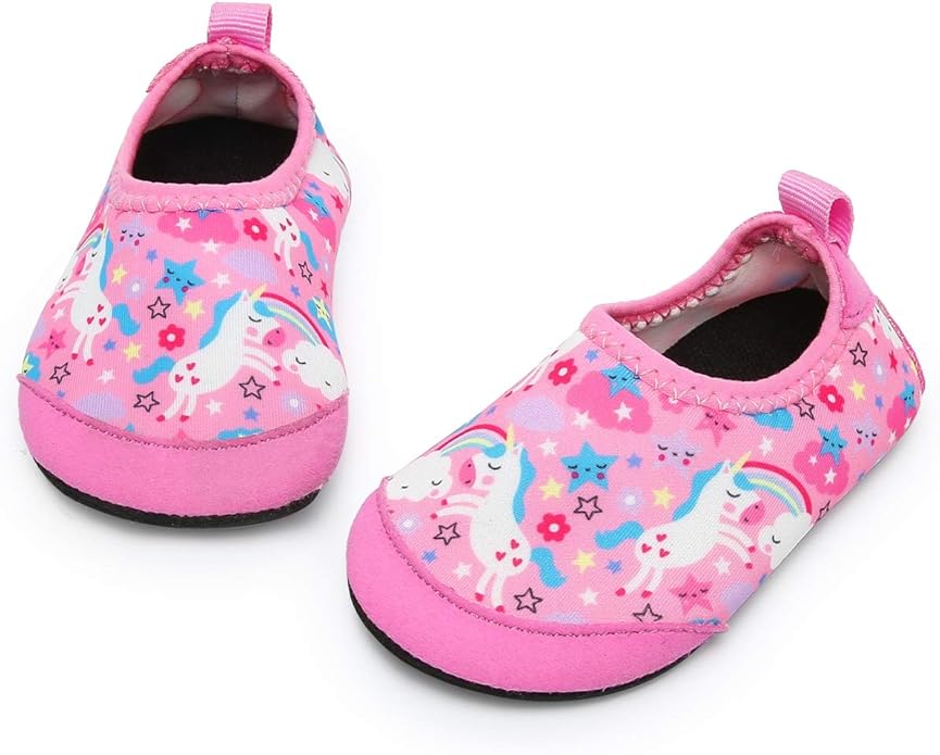 Baby Boys and Girls Swim Water Shoes Barefoot Aqua Socks Non-Slip for Beach Pool Toddler Kids