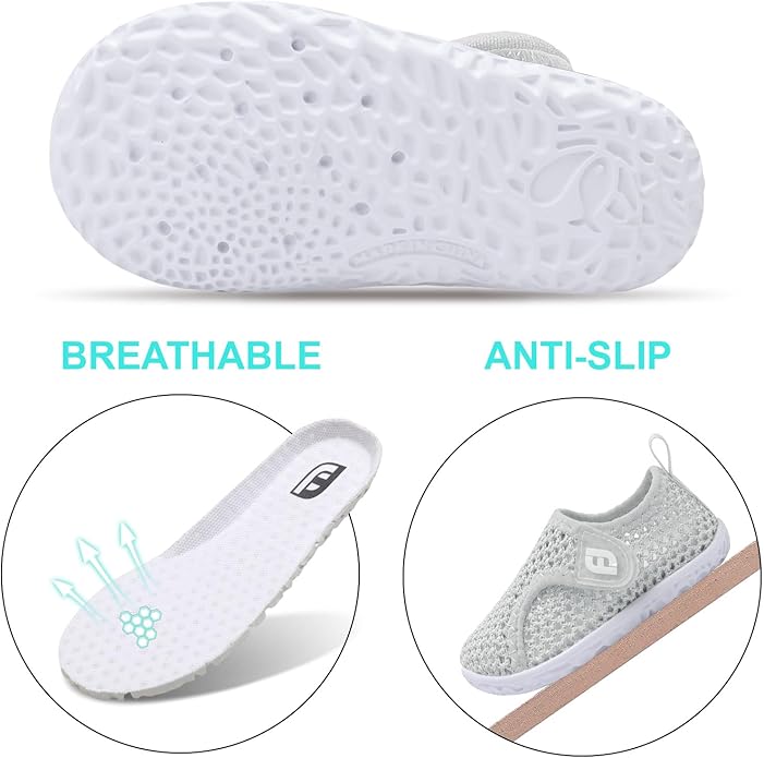 JOINFREE Baby Toddler Water Shoes Boys Girls Sandals Barefoot Kids Breathable Sneakers Shoes for Walking Running