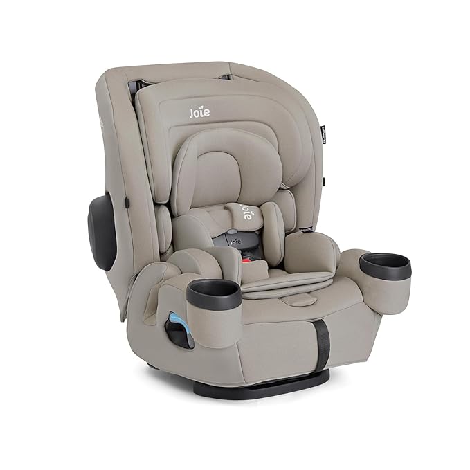 Joie Saffron SI 4-in-1 Car Seat – Car Seat for Infants to Toddlers to Big Kids - 4 Modes, 10-Position No-Rethread Headrest & Harness (Dove)
