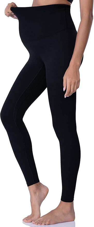 POSHDIVAH Women's Maternity Leggings Over The Belly Pregnancy Yoga Pants Active Wear Workout Leggings
