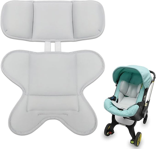 Infant Car Seat Insert, Newborn Car Seat Insert and Head Support Pillow Compatible with Doona Car Seat Strollers, Stroller Cushion, Impact Protection (Gray)