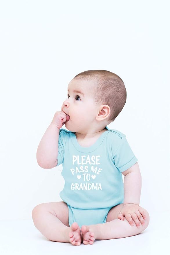 CBTwear Please Pass Me To Grandma Baby Bodysuit Funny Infant Outfit Cute Newborn Clothes Unisex Romper