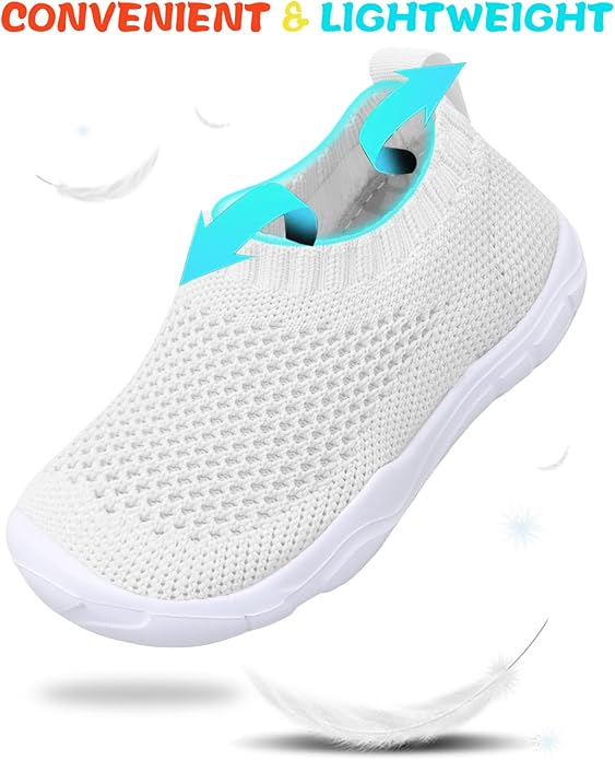 JOINFREE Toddler Boys Girls Sneaker Slip On Shoes Kids Lightweight Breathable Walking Shoes