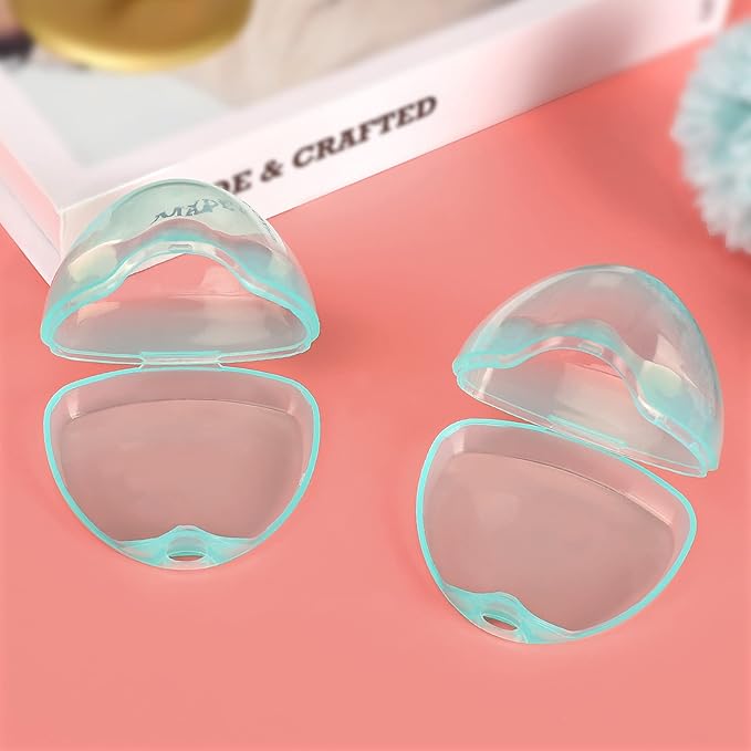 Accmor Pacifier Case, Pacifier Holder Case, Pacifier Container for Travel, BPA Free,Transparent Green, 4 Pack