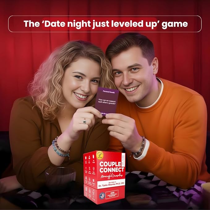 Life Sutra Couple Connect Game - 400 Thoughts Provoking Cards for Young Couples to Strengthen Communication, Build Trust, Enhance Emotional Bond - Ideal for Date Night, Newlyweds & Wedding Gifts