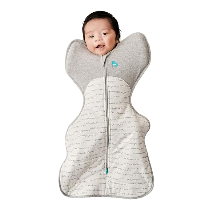 Love to Dream Swaddle UP Warm, 2.5 TOG, Dramatically Better Sleep, Allow Baby to Sleep in Preferred Arms Up Position for Self-Soothing, Snug Fit Calms Startle Reflex, 5-8.5lbs, Olive Bees