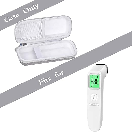 Hard No-Touch Thermometer Case for GoodBaby for ANMEATE - EVA Protective Travel Carrying Storage Bag (Case Only) (Grey)