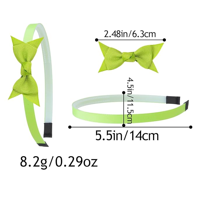 XIMA Mini Hair Bows Headbands for Girls,Cute Knoted Ribbon Bow with Head Band with Teeth for Kid Toddlers Children Teens Hair Accessories Pack of 15-A