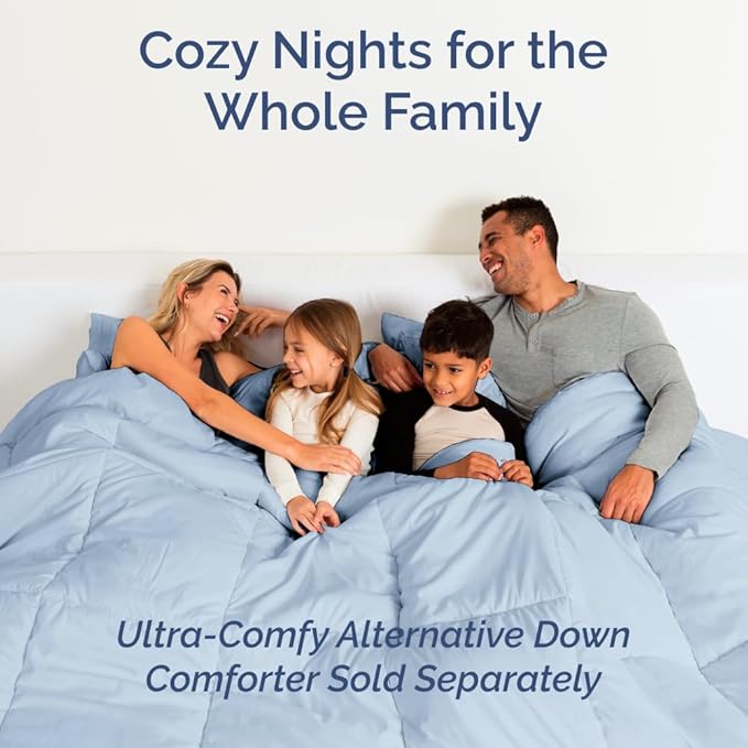 Full XL Size 4 Piece Sheet Set - Comfy Breathable & Cooling Bed Sheets Set - Hotel Luxury Bedding for Women, Men, Kids, Teens, Boys & Girls - Deep Pockets, Soft & Wrinkle Free - Oeko-Tex - Sky Blue