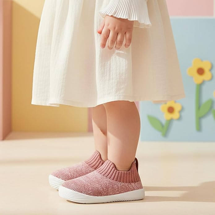 MORENDL Baby Toddler Walking Socks Non-Slip Breathable Unisex Casual Sneakers