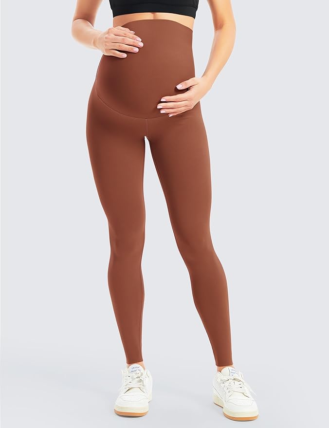 BONVIGOR Women's Maternity Leggings Over The Belly Bump Workout Full Length Leggings Running Active Yoga Pants