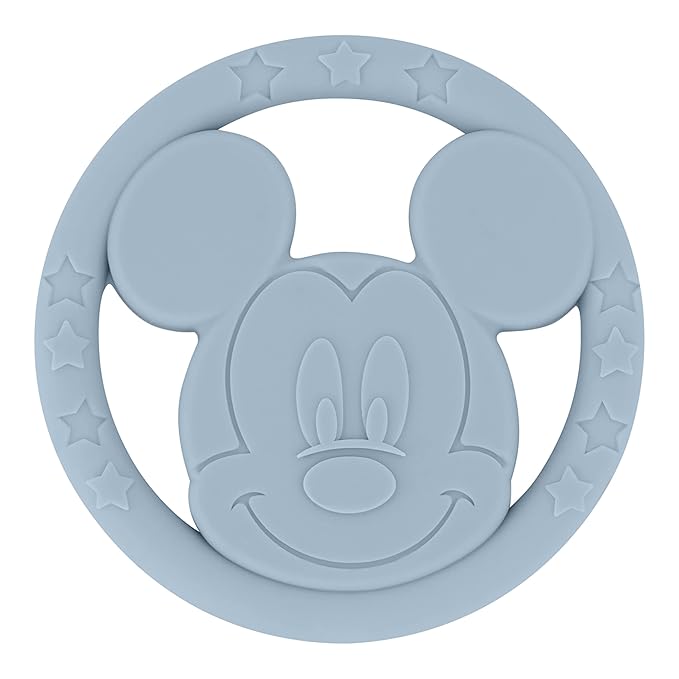 Cudlie Disney Silicone Teether Toy Set for Infants, Food Grade and BPA Free Teethers for Babies 6-12 Months, 2-Pack Teether Toys for Newborns