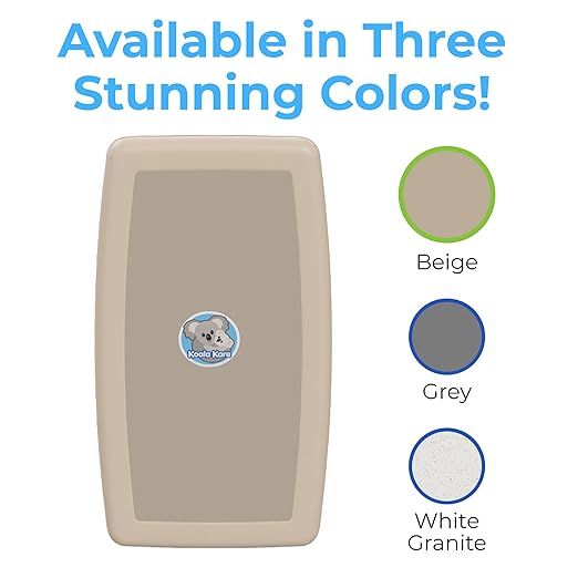Koala Kare Surface-Mounted Vertical Baby Changing Station, Model KB301-00 (Beige)