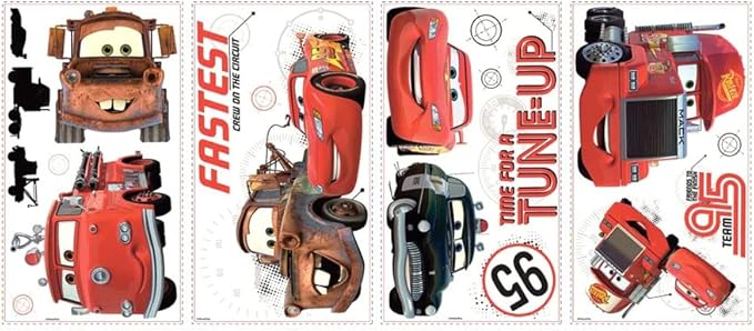 Disney RoomMates RMK2533SCS Disney Pixar Cars Friends to The Finish Wall Decals