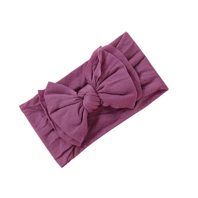 Mookiraer Baby Girls Headbands with Bows Handmade Hair Accessories Stretchy Hairbands for Newborn Infant Toddler Baby Essentials (Double Bows 12pcs)