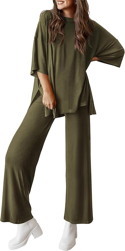 PRETTYGARDEN Two Piece Sets for Women Summer Fashion Lounge Matching Set 2026 Spring Travel Vacation Airport Outfits Clothing