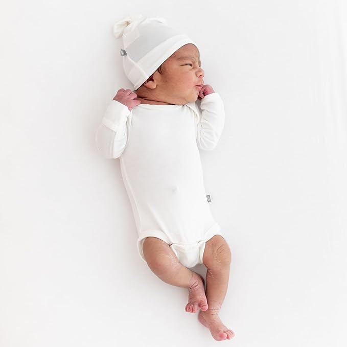 KYTE BABY Soft Bamboo from Rayon Long Sleeve Unisex Bodysuit, 0-24 Months
