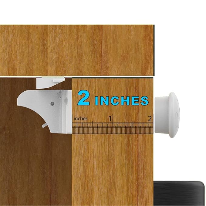 Cabinet Locks for Babies（48Locks+10Keys) Magnetic Child Locks for Cabinets Baby Proofing Cabinets-HelloPony