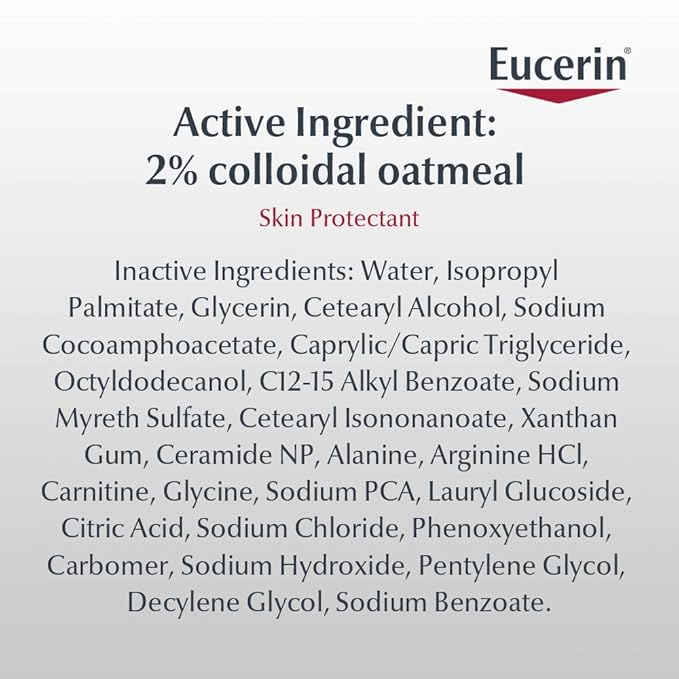 Eucerin Baby Eczema Relief Cream Body Wash, Fragrance Free Eczema Body Wash for Babies with Colloidal Oatmeal, 13.5 Fl Oz Bottle