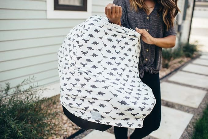 Copper Pearl Multi-Use Cover: Car Seat Covers, Nursing Cover, and Stroller Cover for Sun - Stretchy Fabric, All-Season Use, Stylish Designs, Easy Access for Moms - Wild