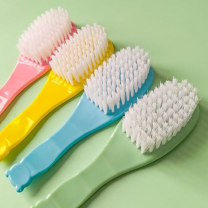 SAFIGLE Baby Hair Brush Set：Soft Bristles Baby Brush and Comb Kit for Newborns Toddlers Boys Girls - Gentle Grooming Essentials Ideal for Cradle Cap, Perfect Infant Registry Gift（4 Colors）