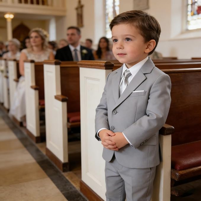 Baby Suit for Toddler Boys Infant Formal Suits Baby Boy Ring Bearer Wedding Outfit