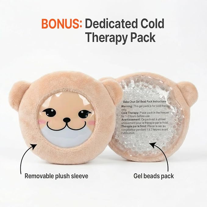 Belly Belt for Tummy Ache, Colic and Gas Relief – Hot and Cold Therapy – Heat Warning Safety Beads– for 2-Months-Old Infant to 4-Years-Old Toddler