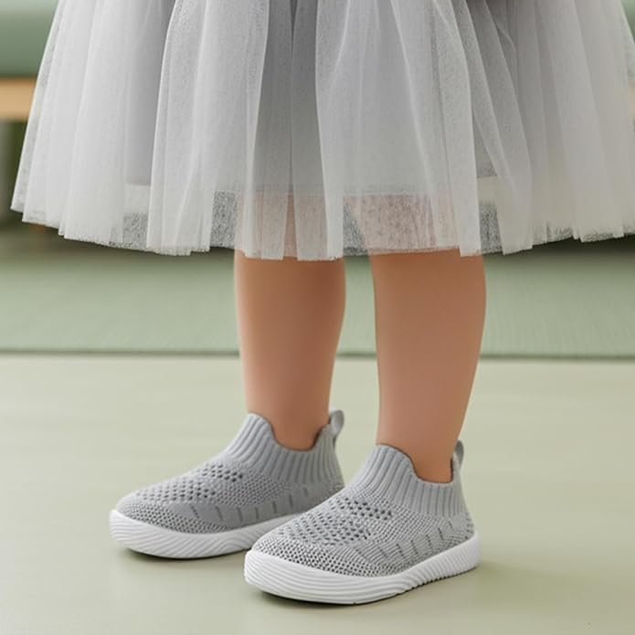 MORENDL Baby Toddler Walking Socks Non-Slip Breathable Unisex Casual Sneakers