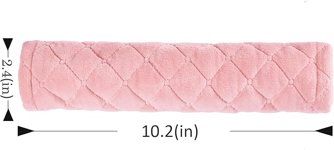 Amooca Soft Auto Seat Belt Cover Seatbelt Shoulder Pad Cushions 2 PCS for a More Comfortable Driving Universal Fit for All Cars and Backpack Dirty Pink