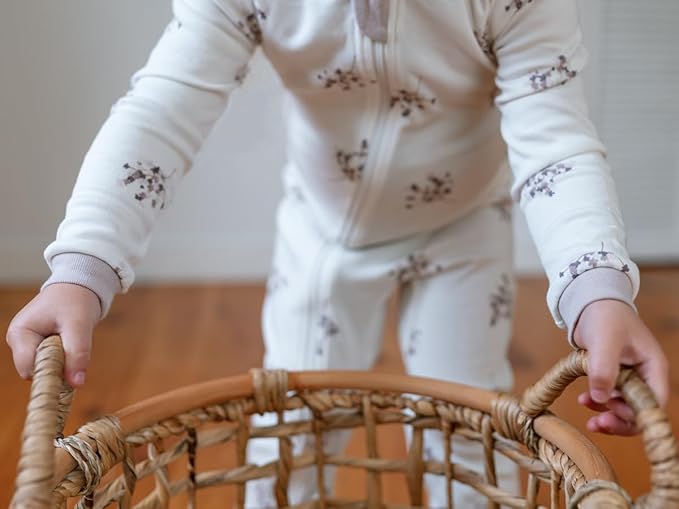 zippyjamz – Zipper Organic Sleeper Footed Onesies Sleeper Baby Pajamas with Inseam Zipper