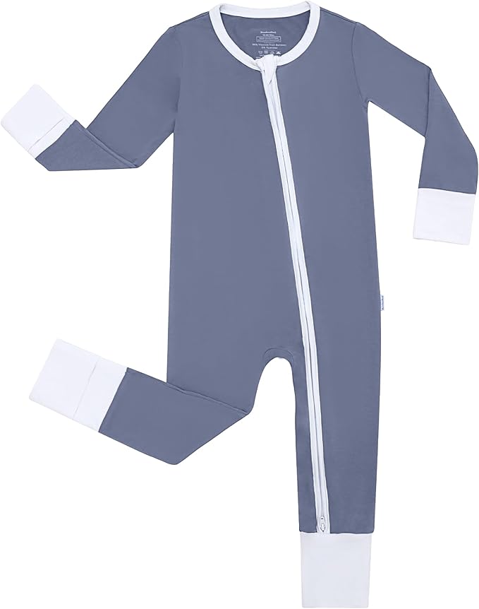 Baby Zippered Rompers Newborn Pajamas Sleepers Long Sleeve Jumpsuits Infant Zipper Romper-Viscose from Bamboo