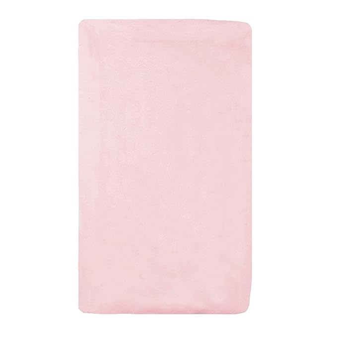 TL Care 100% Cotton Knit Fitted 18" x 36" Cradle/Bassinet Sheet - Compatible with Mika Micky Bassinet, Pink, Soft Breathable, for Girls