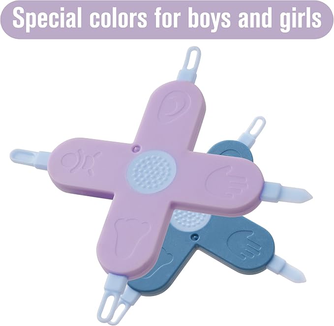 Baby 4-in-1 Nose,Nail and Ear Cleaner,Nail,Nose and Ear Gadget,Safe Ear Wax Removal Tool and Baby Nose Cleaner Nail Cleaner for Baby (Purple)