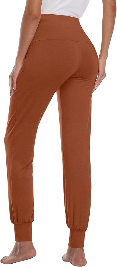 AMPOSH Women's Maternity Pants Stretchy Lounge Workout Sweatpants Casual Loose Comfy Pregnancy Joggers with Pockets