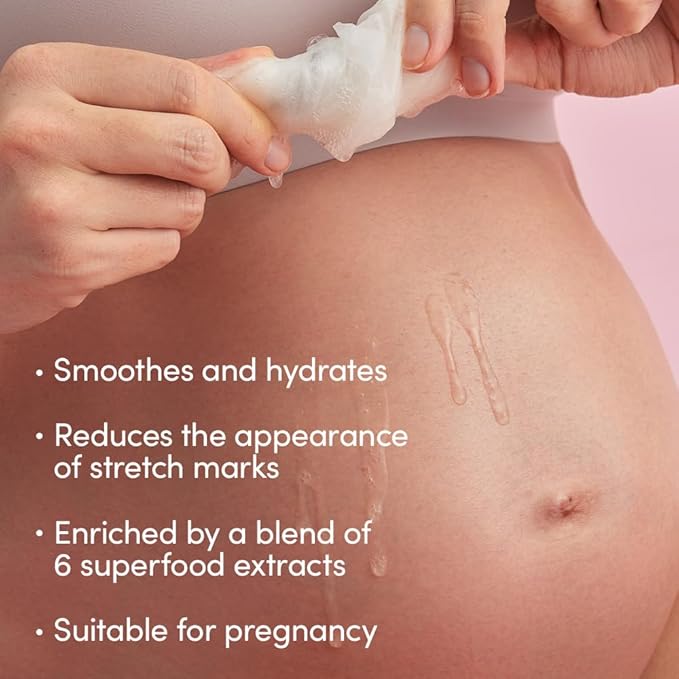 Evereden Soothing Belly Mask for Stretch Marks - One Size | 1 count | Belly Mask for Pregnancy | Clean Pregnancy Skincare | Non-toxic and Fragrance Free | Valentine Gifts for Women