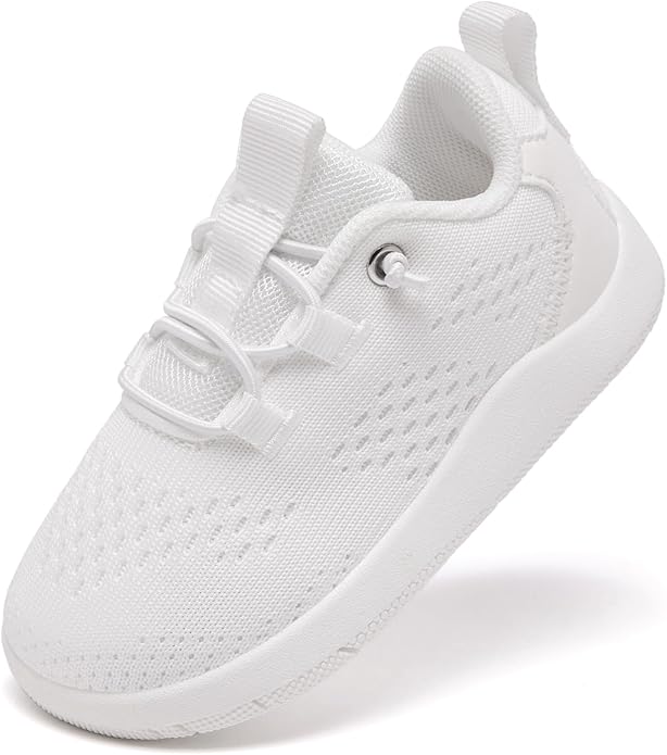 MORENDL Wide Toddler Shoes Baby Walking Shoes Girls Boys Zero Drop Minimalist Sneakers Slip On Tennis Shoe Breathable Naturally Flexible