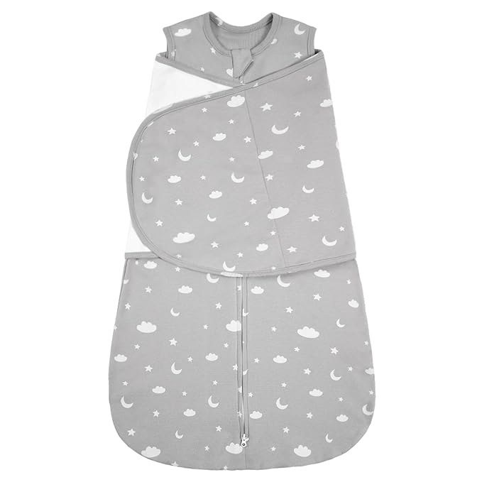 ZIGJOY Baby Swaddle Sleep Sack, 1.0 TOG Sleep Sack Swaddles for Newborns & infant 0-6 Months 100% Cotton Baby Wearable Blanket for Newborn Registry Essentials